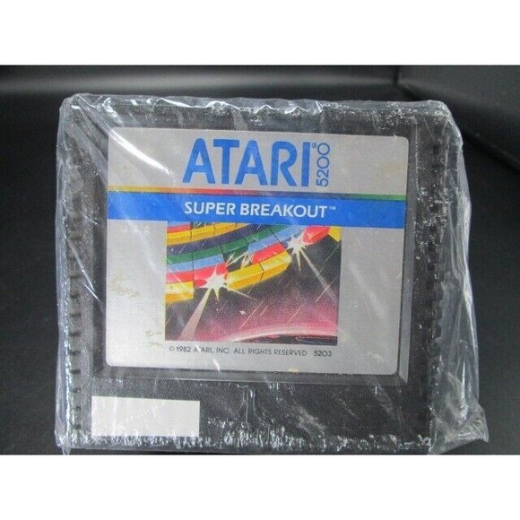 SUPER‎ BREAKOUT Vintage Used Atari 5200 Game Cartridge Supersystem GAME ONLY - Picture 2 of 4